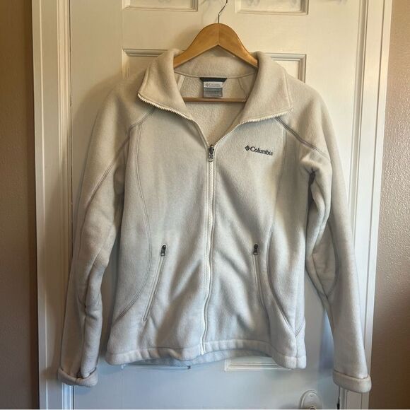 Columbia Ivory Fleece Zip up Jacket - Picture 1 of 6